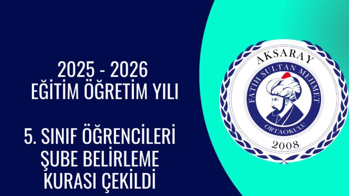 2025 - 2026 Eğitim Öğretim Yılı 5.Sınıf Sınıf Belirleme Kuraları Çekildi
